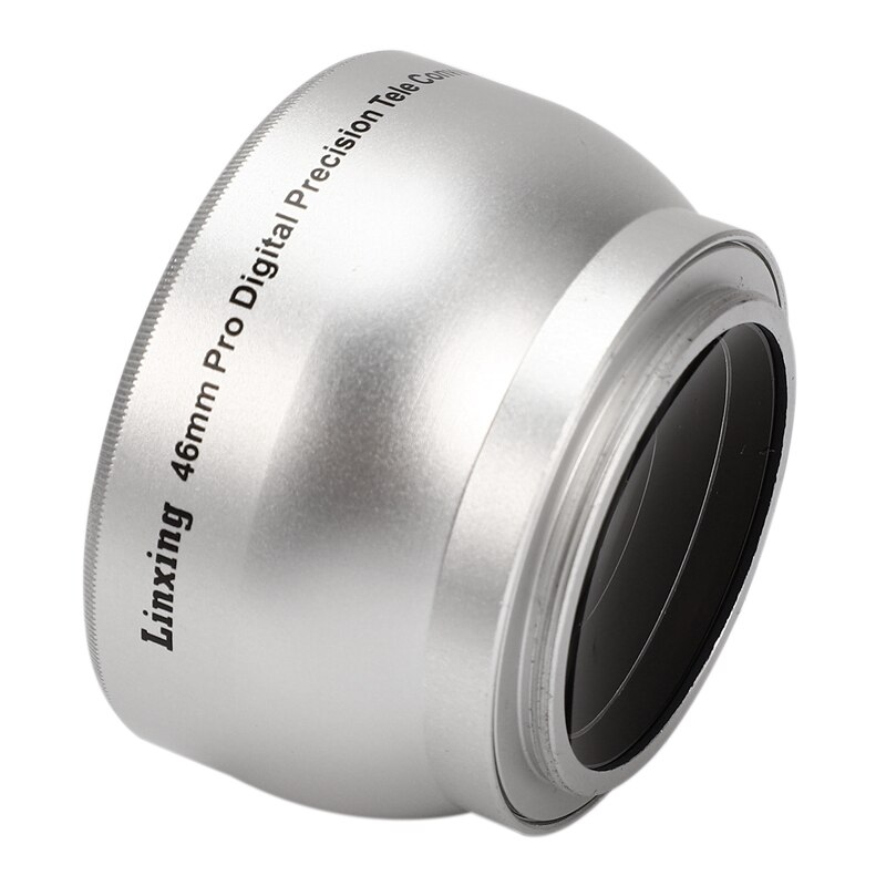 NEWYI 46mm 2.0X TELE Telephoto LENS for Camcorder 46 mm 2X Silver