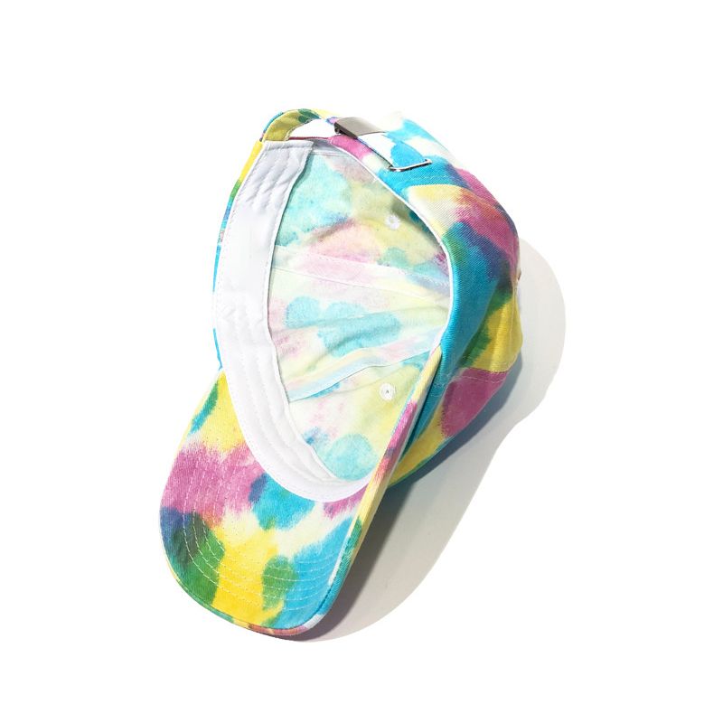 Unisex Solid Color Baseball Cap Outdoor Tie-Dye Cap Sun Hat Adjustable Sports Caps Accessories