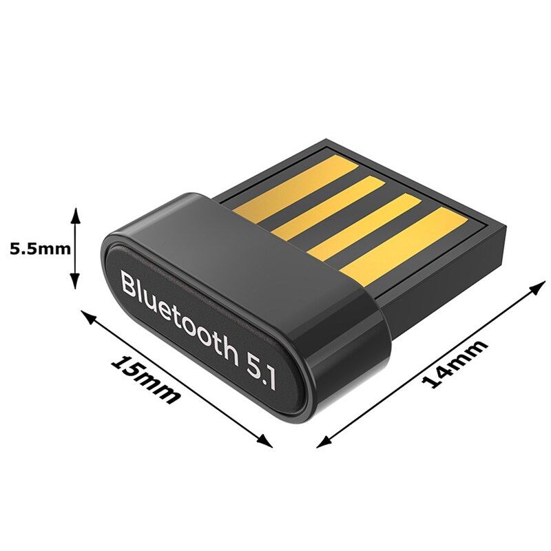 Bluetooth Adapter, Bluetooth 5.1 Transmitter, Driver-Free, Support Bluetooth 2.0/3.0/4.0/5.0 and Other Versions