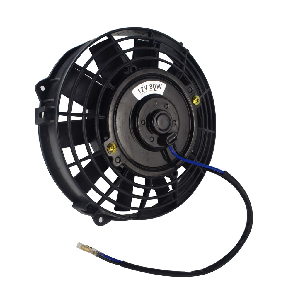7 Inch Universal 12V 80W Slim Reversible Electric Radiator AUTO FAN Push Pull With mounting kit Type I 7" FANI7