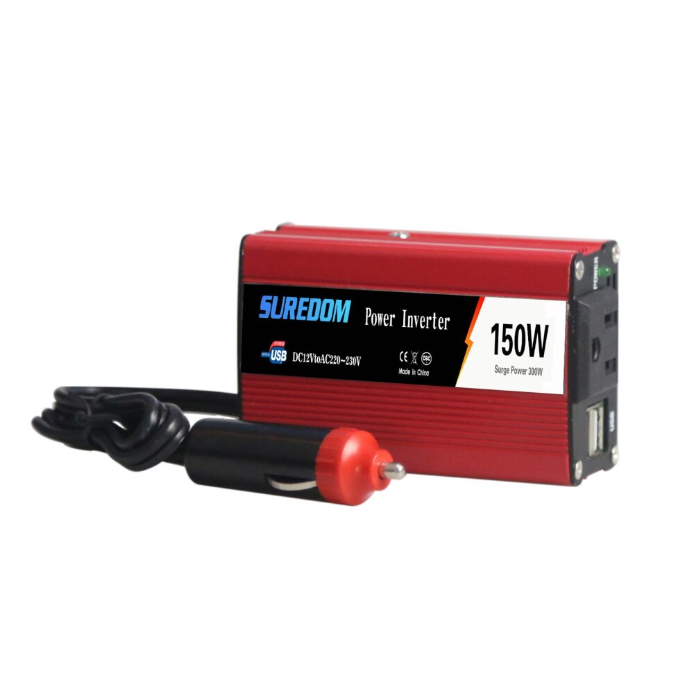 300w piek auto omvormer  dc 12v naar ac  ac 100v-120v/220v-240v vermogen omvormer volt omvormer lader omkeertransformator sinusgolf
