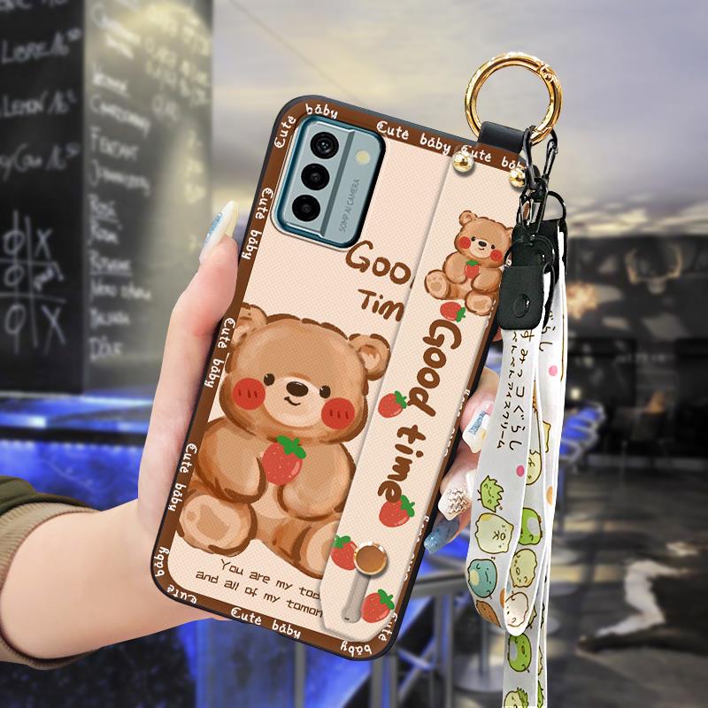 Waterproof cell phone case Phone Case For Nokia G22 Wristband cell phone sleeve Phone Holder phone protector protective: black