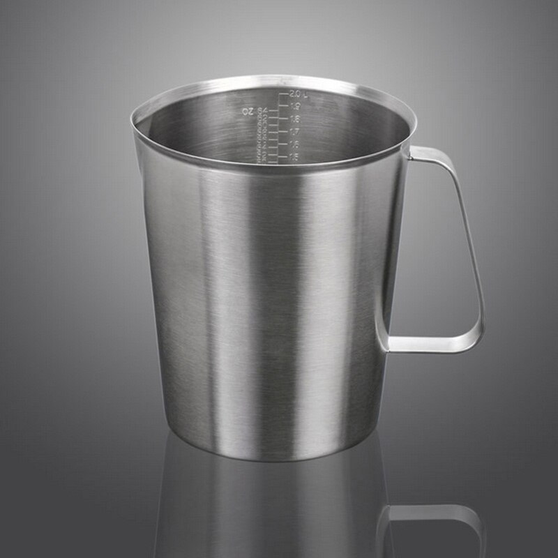 Ruostumaton teräs maidonvaahdotuskannu cappuccinon maidon valmistus tee kahvi maitokuppi maidonvaahdotuskannu: 2000ml