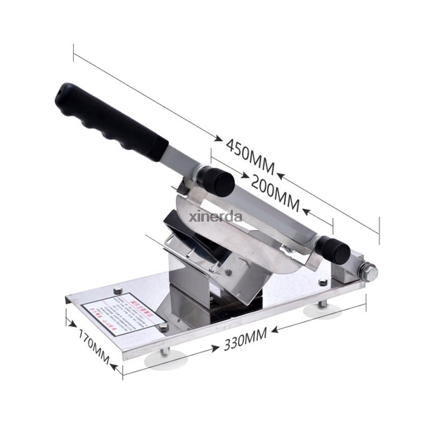 Commercial Household Manual Meat Slicer Lamb Beef Meatloaf Frozen Meat Cutting Machine Vegetable Mutton Rolls Hand Mincer Cutter