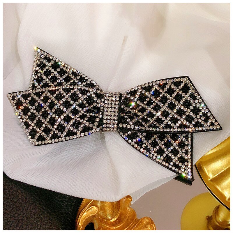 Haarnadeln für damen,  s925 vintage-haarnadeln mit schleife und zirkonia-federverschluss, haarspangen, haarbänder, accessoires, feiner schmuck