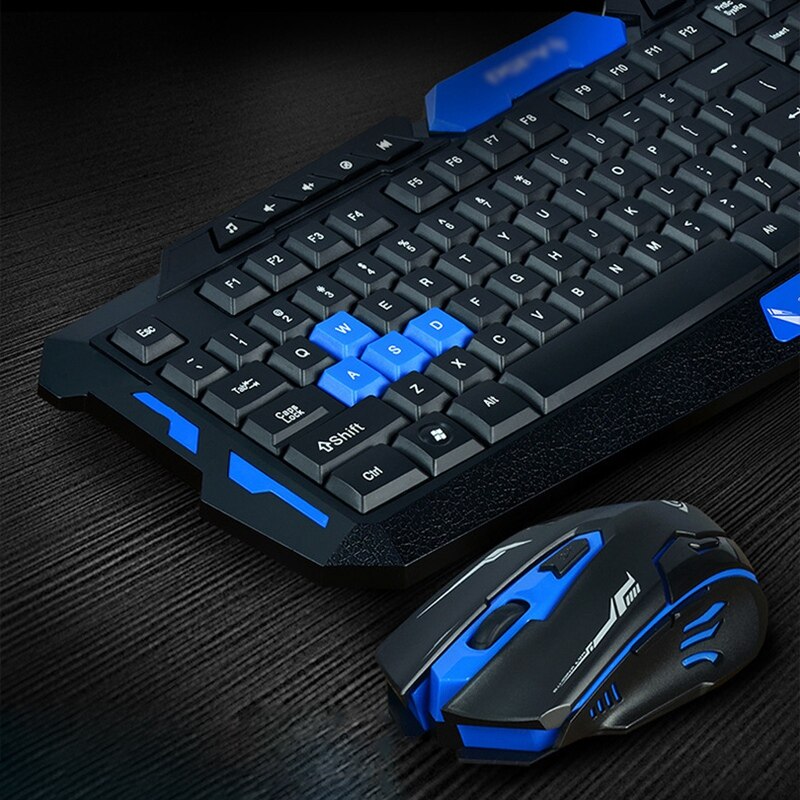 Hk8100 2.4G Wireless Gaming Keyboard Mouse Combo Ergonomics Waterproof Optical For Pc Laptop Desktop Gamer