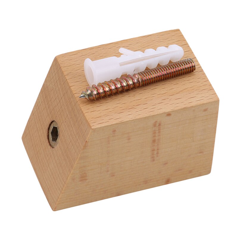 Kledinghanger van natuurlijk hout, aan de muur te bevestigen, diversen, handtas, hoed, sjaalhaak, decoratieve sleutelhanger, opbergrek voor in de badkamer: 464932