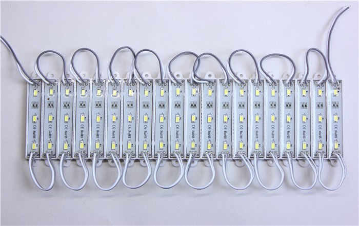 waterproof SMD 5630 LED light module LED backlight LED module white(6000K) DC12V 1.5W 3 led 45lm/led free