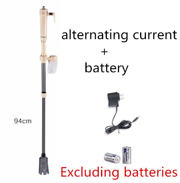 filtro de agua de acuario actualizado, cambio de batería, sifón eléctrico, aspiradora automática para el hogar, tanque de peces, lavadora de filtro de bombeo de grava: 94DC
