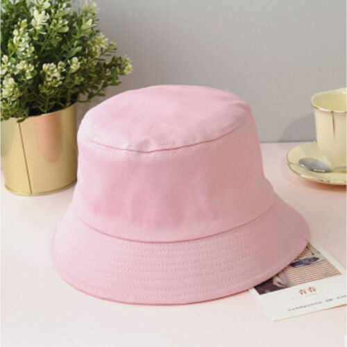 Casual Solid Cute Kids Bucket Hat Summer Fishing Fisher Beach Festival Sun Cap Lovely One Size For Kids