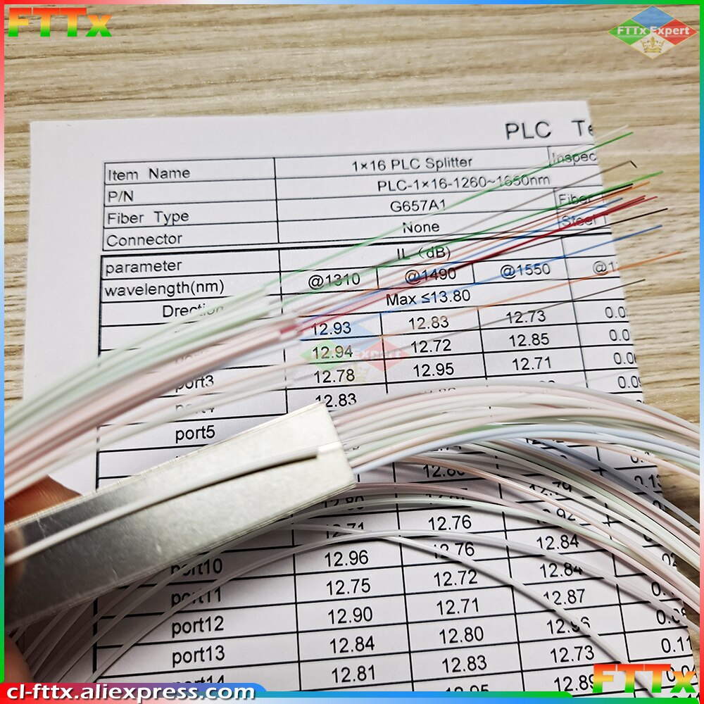 10 Stks/partij 1X2 1X4 1X8 1X16 Glasvezel Plc Splitter Zonder Connector kabel 0.9Mm Mini Blockless 2,4 Poorten Plc Splitter