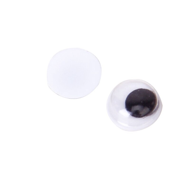 100pz Rotonda in Movimento mobile Wiggly oscillare Occhi mestiere Colla Su Adesivo 10 millimetri