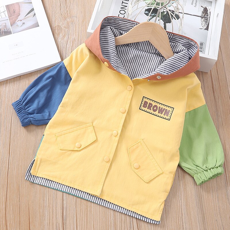 Children's Autumn Coat Kids' Cartoon Printed Coat Windswear