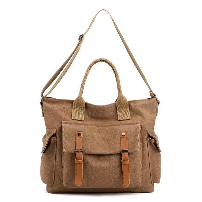 Mode Vrouwen Schoudertassen Canvas Vrouwelijke Crossbody Tas Dames Retro Bakken Grote Messenger Bag Leisure Handtassen Sac