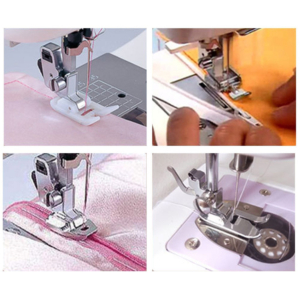 11pc/Set Sewing Machine Accessories Presser Foot Feet for DIY Sewing Machines Feet Kit For Leather Zipper Buttons Tools #25
