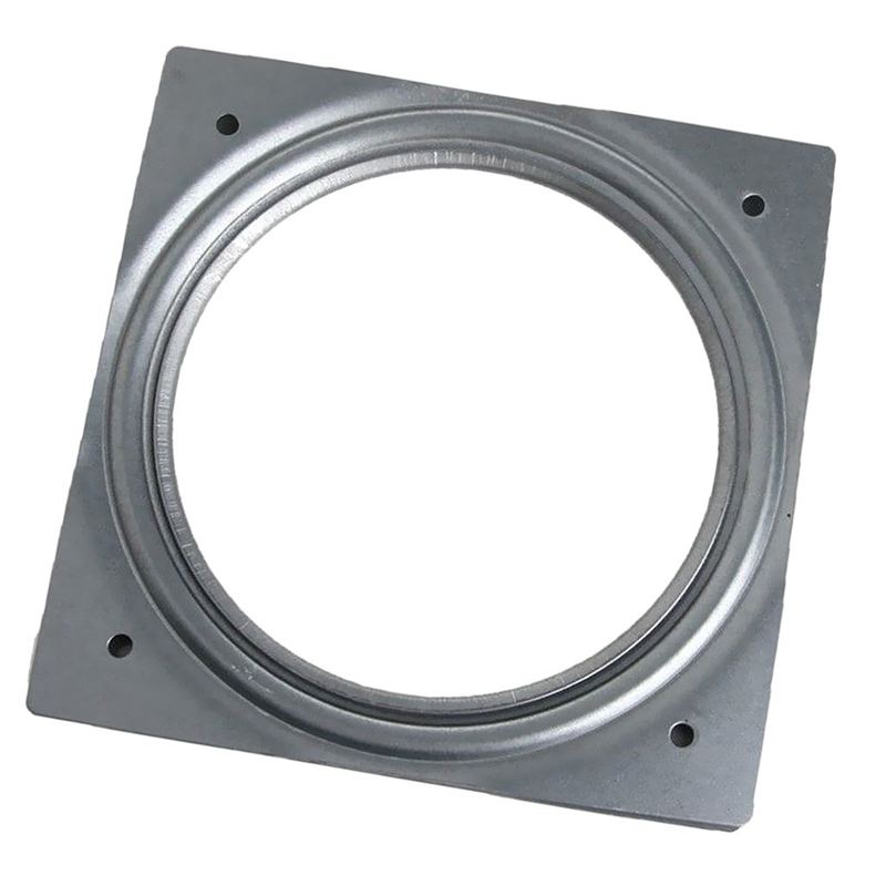 Turntable 360 ° Turntable Ball Bearing With Castors | Galvanized Steel | Thrust Ball Bearing Capacity 50 Kg - 155X 155X 8Mm #