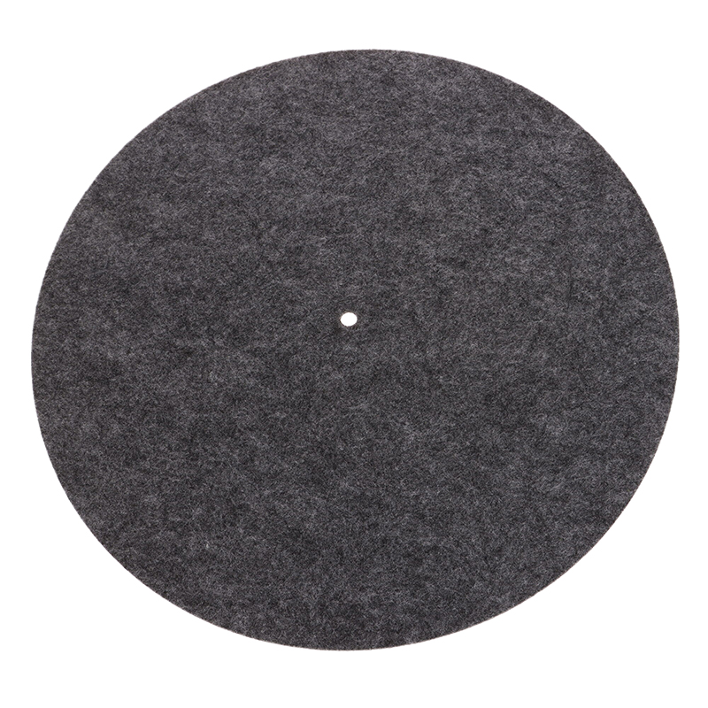 Alfombrilla antideslizante de fieltro para tocadiscos, alfombrilla para placa giratoria de vinilo LP, reemplazo de Audio, accesorios DIY, alfombrilla gruesa para tocadiscos audiófilos, 1 ud.: Negro