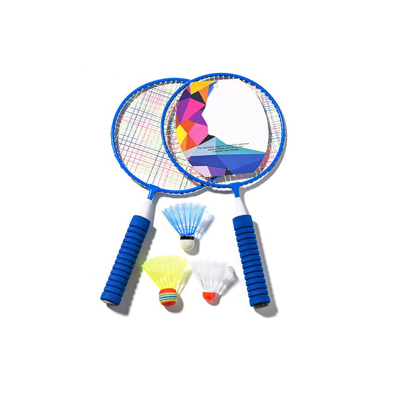 1 set Children Round Head Badminton Racket Ball Set Outdoor Beginner Mini Shuttlecocks Kits