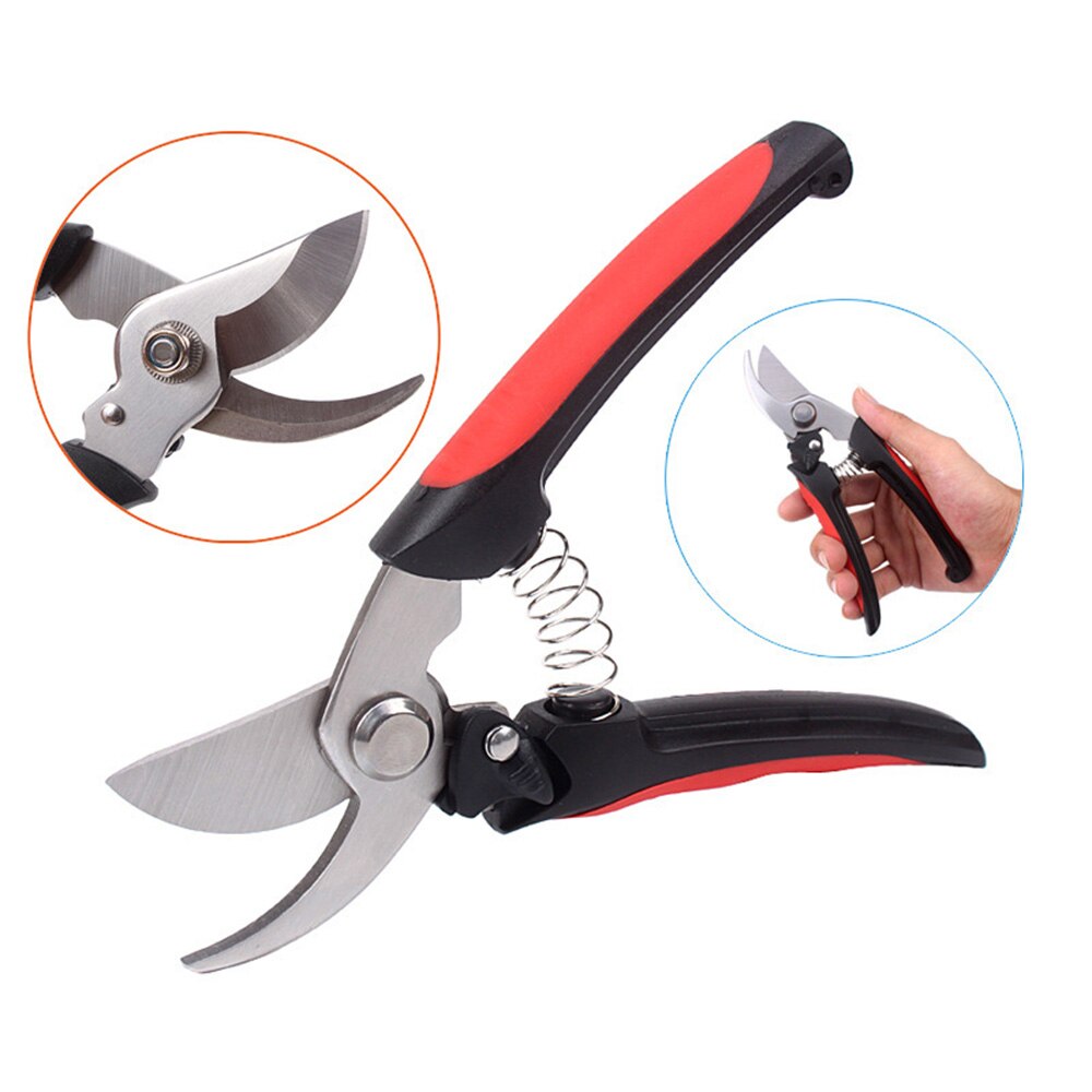 Garden Shears Hand Pruners Bypass Pruner Gardening Clippers for Cutting Flowers Trimming Plants Fruits Picking