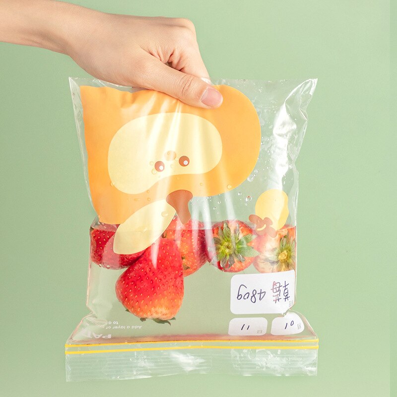 Multipurpose Food Storage Bag Transparent Refrigerator Freezer Sealed Bag Clear Durable Leakproof Food Bag Home Kitchen Supplies