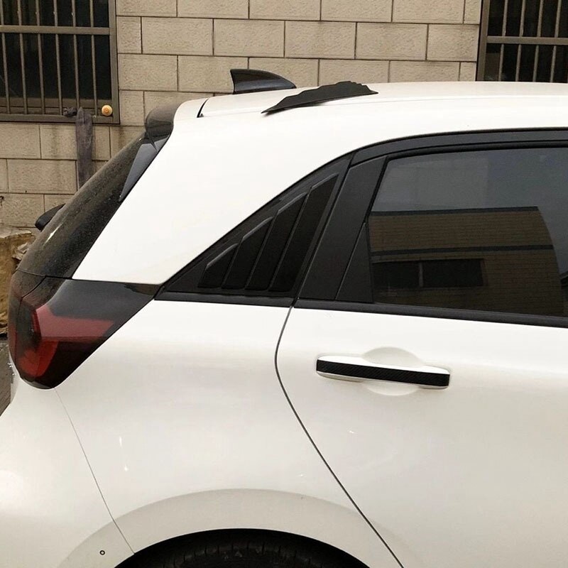 2Pcs Kwart Louvre Cover Vent Side Window Shield Decoratie Sticker Voor Honda Fit Jazz Auto Styling