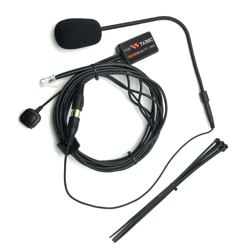 Set Finger PTT 6 Pin Hands-free Microphone for Yaesu FT-7800 FT-8800 FT-8900 FT-1802 FT-1807 FTM-350 FT7800 FT8900 Car Radio