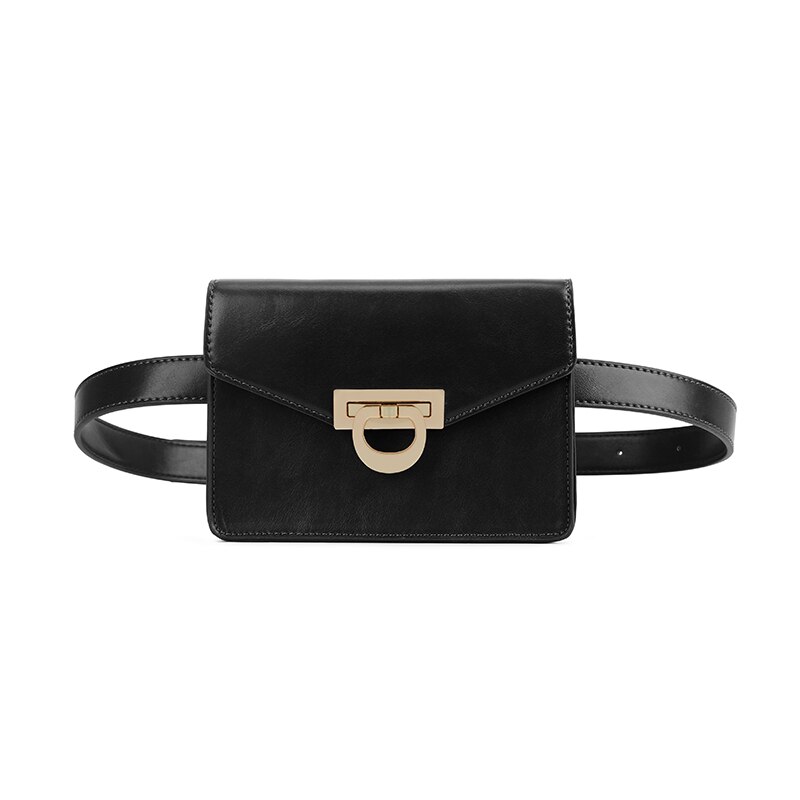 ECOSUSI Retro frau Brieftasche Luxus Fanny Pack für Frauen Taille Tasche Gürtel Tasche Kleine Tasche für Reise Zelle telefon Tasche: BLACK