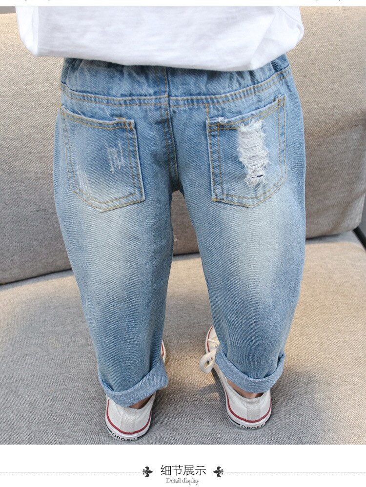 freundlicher Zerrissene Jeans Jungen Denim Hosen Jeans für Baby Mädchen freundlicher Kleidung gerissen Jean für freundlicher Frühling Herbst Jean Hosen kleidung