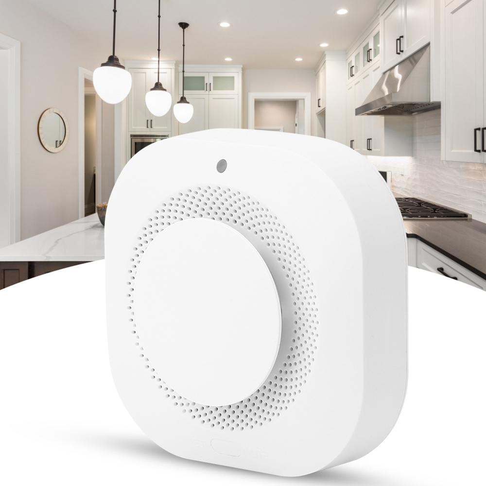 Independent Smoke Detector Fire Protection Sound Light Alarm Sensor Smart Cordless