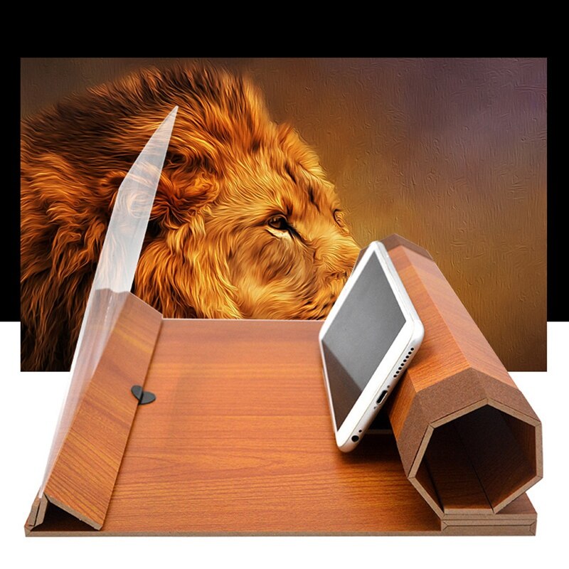 12Inch Screen Magnifier For Smartphone-Mobile Phone 3D Magnifier Projector Screen For Movies, Videos,And Gaming