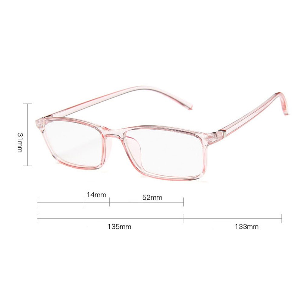 Anti Blue Light Glasses Ray Fatigue Protection Blocking Goggles Eye Square Radiation Computer Glasses Unisex Alloy