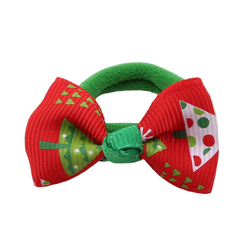 Christmas Hair Rope Tree Santa Bell Snowman Kids Elastic Hair Band Lovely Girls Hair Accessories