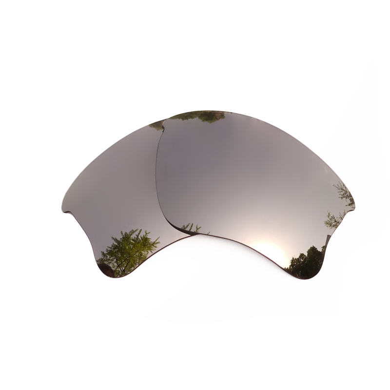 Polarized Replacement Lenses for Flak Jacket XLJ Sunglasses - Multiple Options: Silver Mirrored