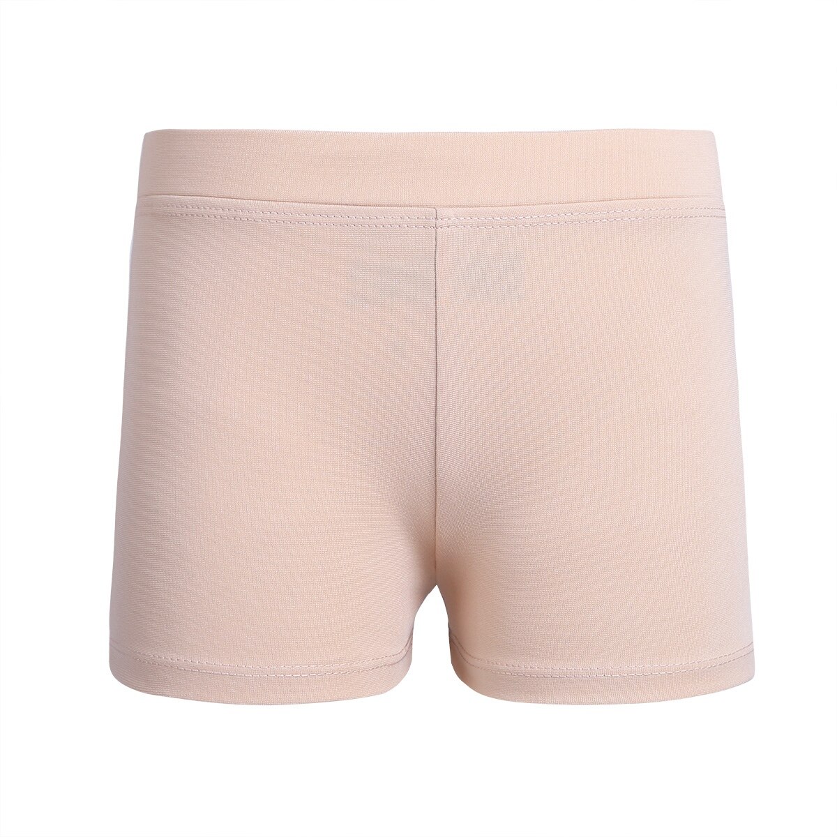 IIXPIN Girls Boy-cut Shorts Low Rise Activewear Dance Shorts for Yoga Sports Workout Gym Ballet Dance Costumes Leotard Ballet: Nude / 12