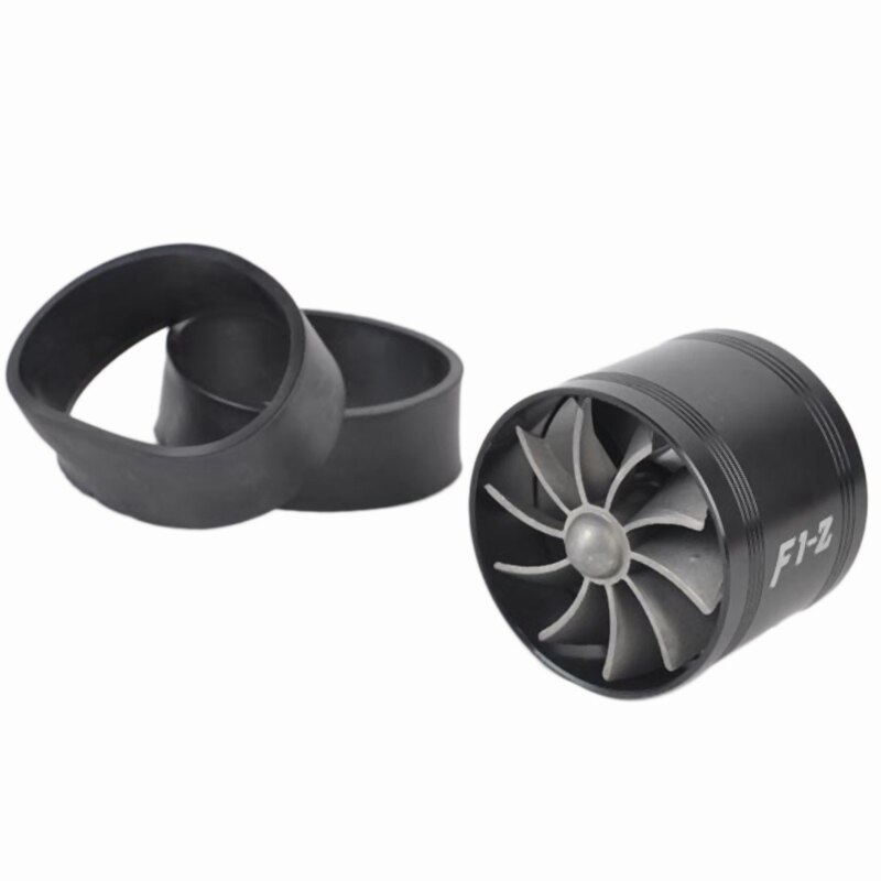 F1-Z Universal Single-Sided Turbine Engine Intake Turbocharger Intake Fuel Throttle Power Accessories Blue