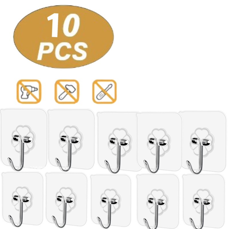 1-20 Stuks Badkamer Haak Transparante Muur Haken Hangers Zelfklevende Deur Muur Hangers Haken Voor Sleutel Tas Keuken bad Accessoires: Licht Groen