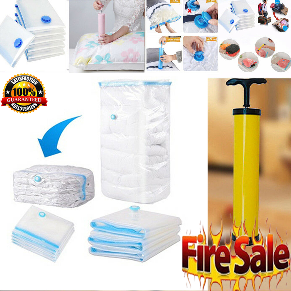 1Pc Vacuum Compressed Storage Bags Space Saving Organizer Bag