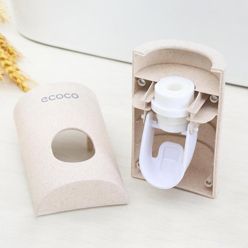distributore automatico di dentifricio portaspazzolino antipolvere supporto da parete impostato di accessori per il bagno spremi-dentifricio dentifricio
