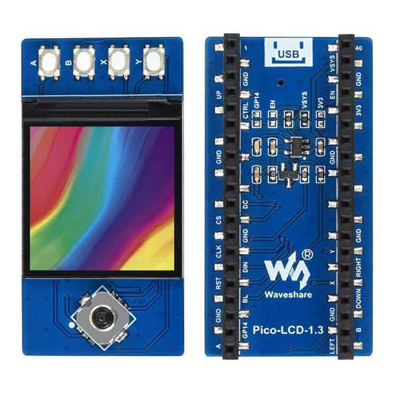 1.3 Inch LCD Display Module 65K Color LCD Display Screen 240X240 Pixels for Raspberry Pi Pico