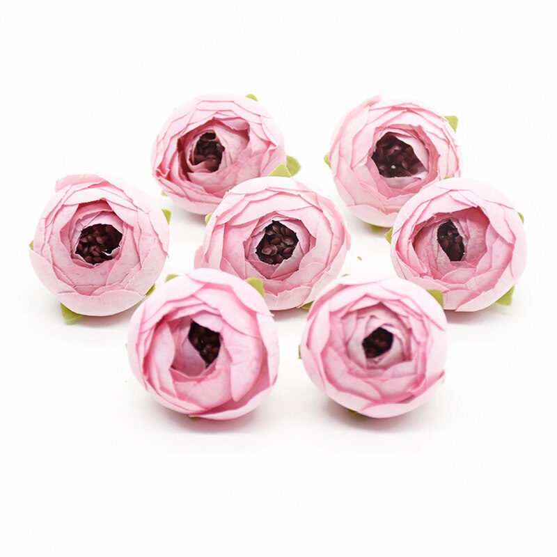 100 sztuk sztuczne kwiaty jedwabny pąki herbaty róże akcesoria robić dekoracji domu Diy broszka ślubna Scrapbooking nakrycia głowy kwiat na nadgarstek