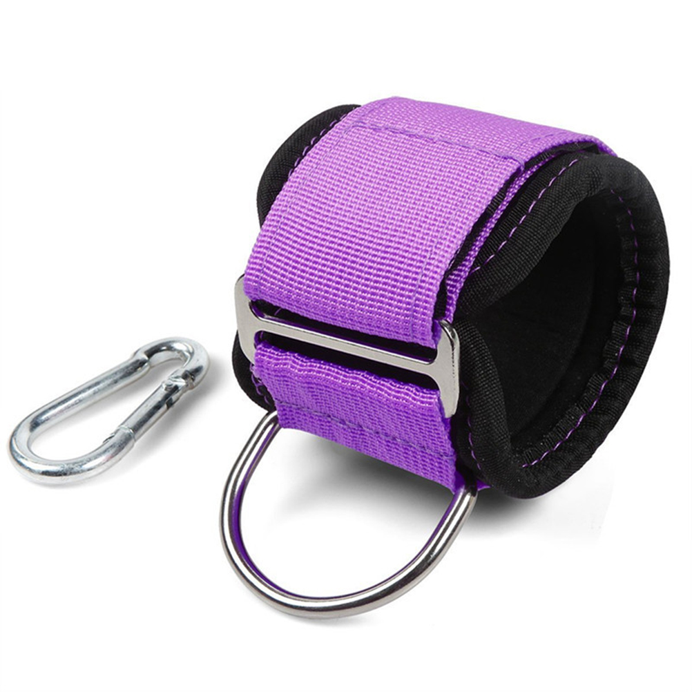 2pcs Purple Ankle Strap Fitness Workout Ankle Support Fixed Strength Training Gym Accessories Ankle Cuffs Legs Sport Gym
