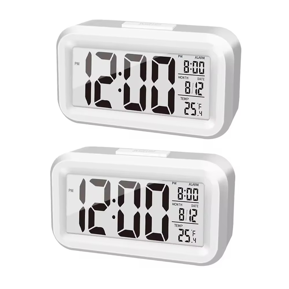 LED Digital Wecker Hintergrund beleuchtung Schlummer Daten Zeit kalender Desktop Multifunktions elektronische Hintergrund beleuchtung Tisch uhr: Rot