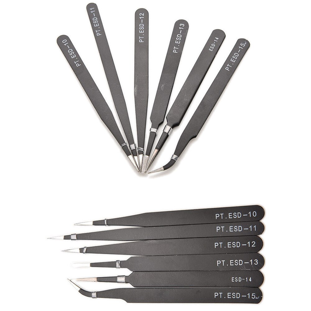 1 Stck VETUS BGA ESD Antistatische Pinzette ESD-10/ESD-11/ESD-12/ESD-13/ESD-14/ESD-15 6 stile