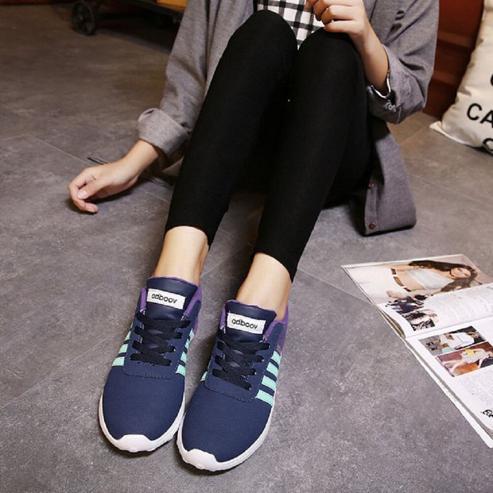 laufschuhe Beiläufige Modische Sport Schuhe Bildschirm Tuch Spitze Up Fly Frauen Gewebe Weich Langlebig Neuen Stil CT