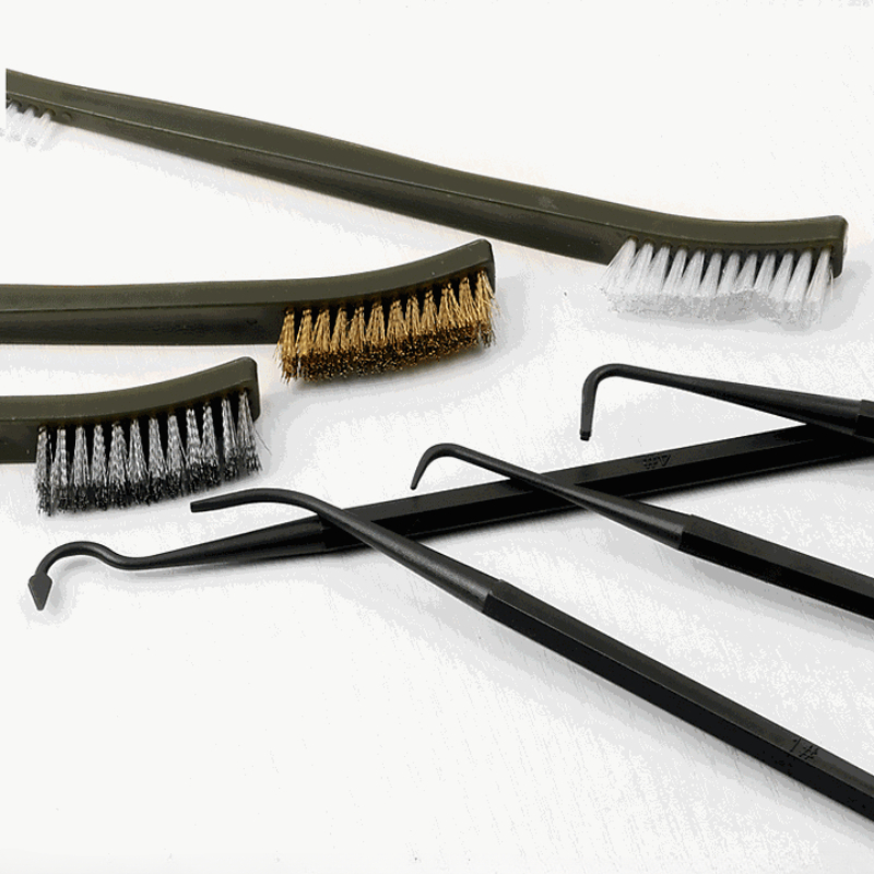 Herramienta de limpieza detallada de bicicletas, accesorios, cepillos de alambre y 4 púas de nailon y juego de cepillos, 3 cepillos de doble cabeza, herramienta para bicicleta
