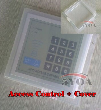 5YOA RFID Access Control System Device Machine Security Proximity Entry Door Lock: AC and Cover