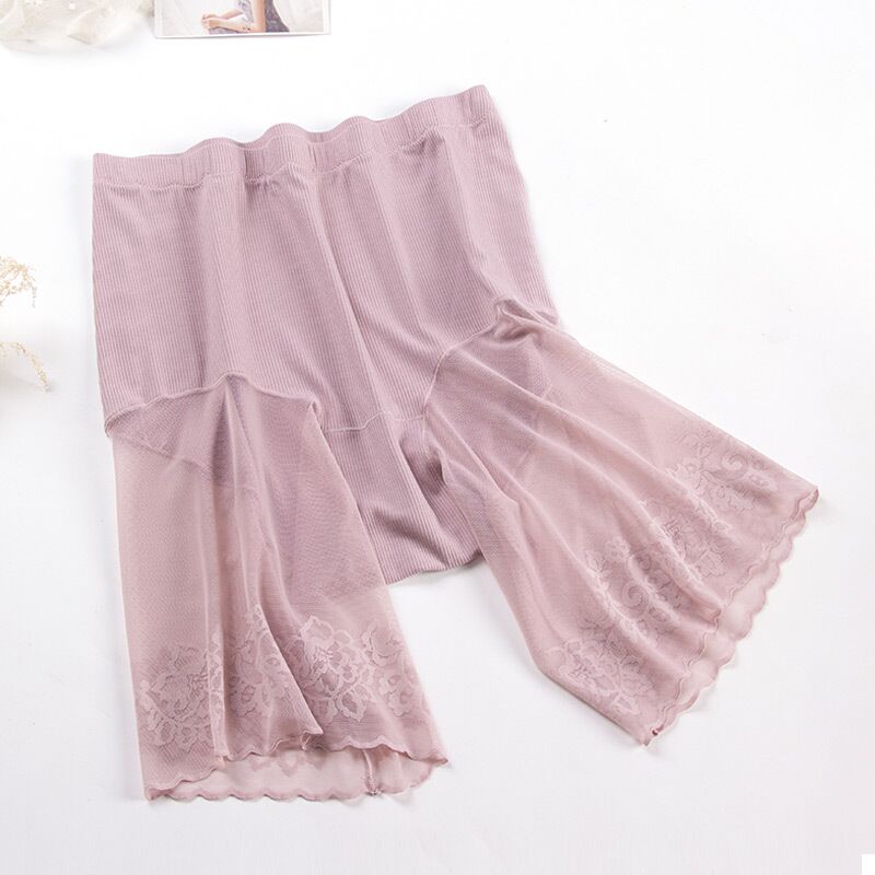 Lace Safety Short Pants Women Spandex Summer Breathable Exposed Pants Underwear Under Skirt Short Tights: AA / XL 90-110KG