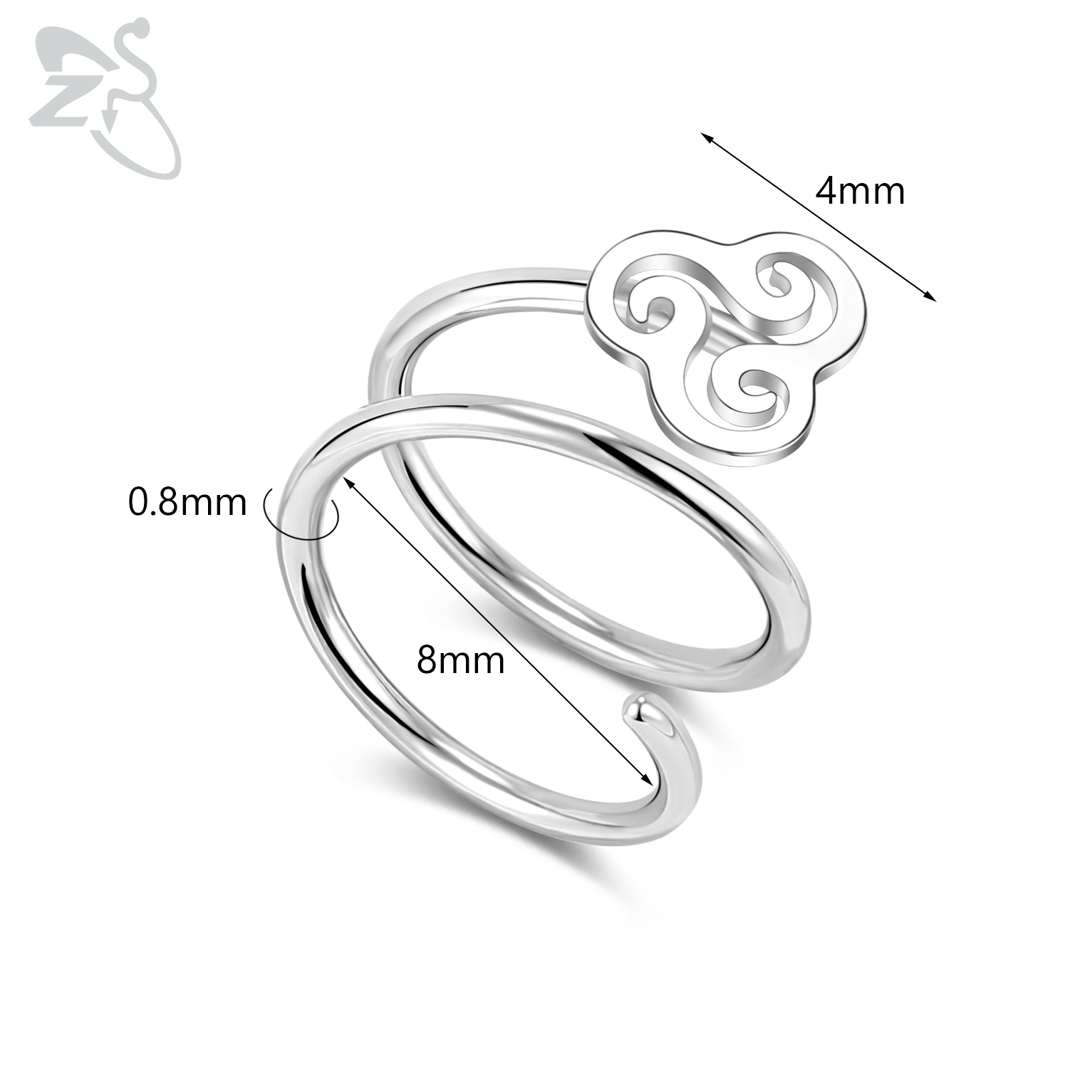 ZS 1 ST 20G Dubbele Lagen Rvs Neusring Vlinder Ster Neus Hoop Ringen Oorkraakbeen Tragus Helix piercings Sieraden: Puur Goud Kleur