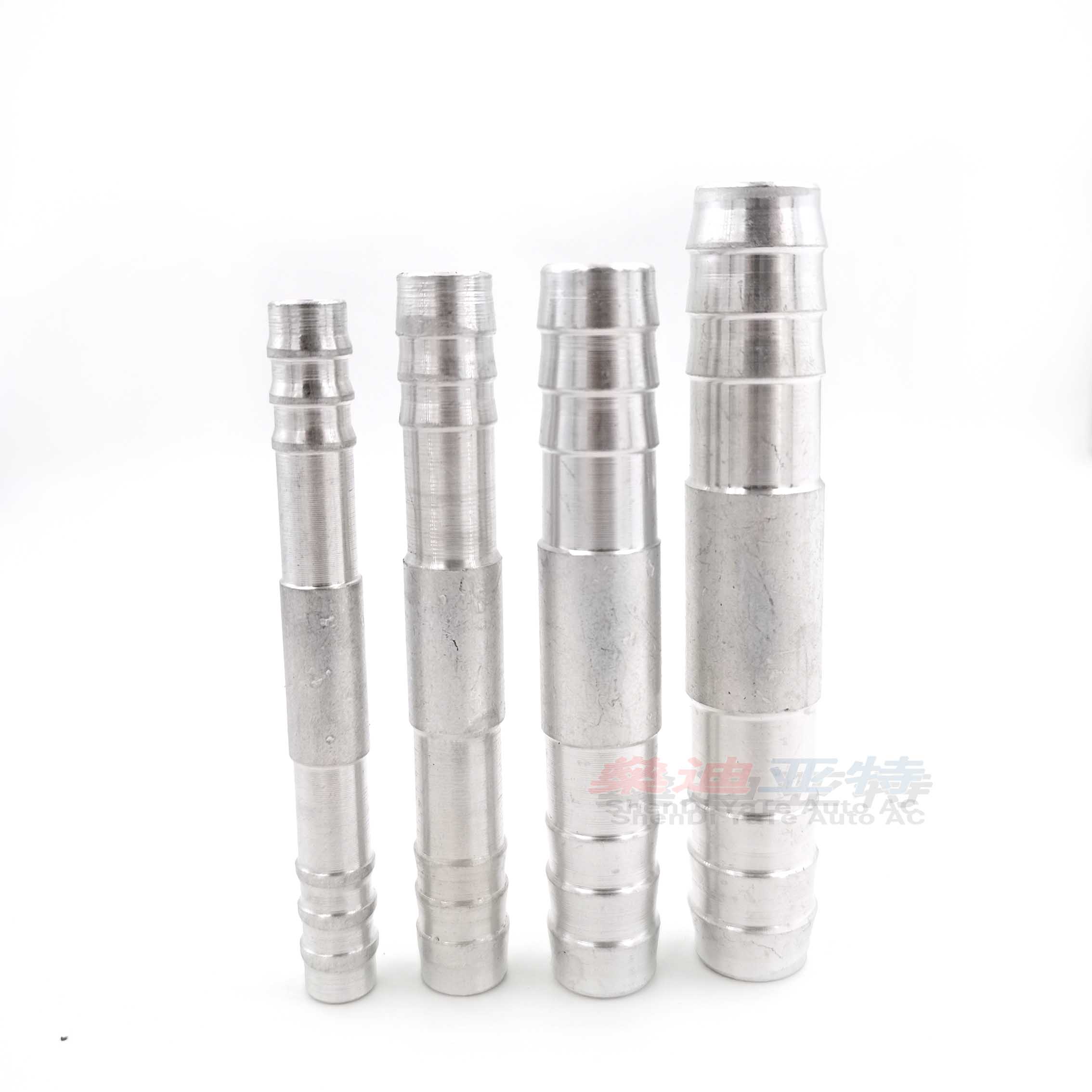 (40pcs)Automotive Air Conditioning Hose Aluminum Connector 3/8,1/2,5/8,3/4 Straight Pipe Fittings truck installation ac