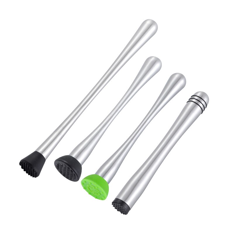DIY Bar Tools Stainless Steel Crush Stick Tamper Mojito Wine Mixing Stick Cocktail Muddler Shaker Crushing Hammer Fruit Muddler